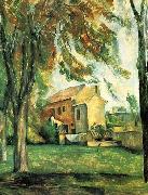 Paul Cezanne Der Teich des Jas de Bouffan im Winter painting